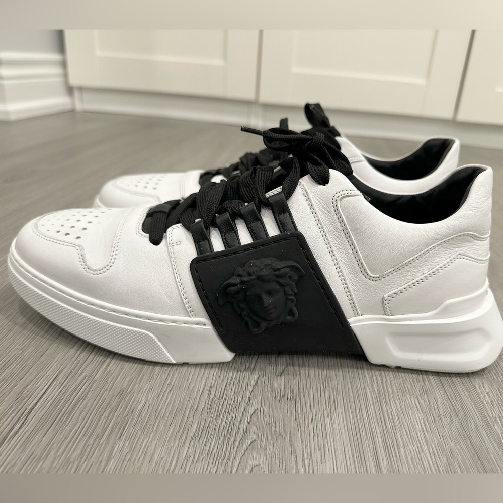 Versace White and Black Sneakers